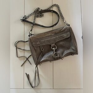 Rebecca Minkoff Metallic Gray Crossbody Bag